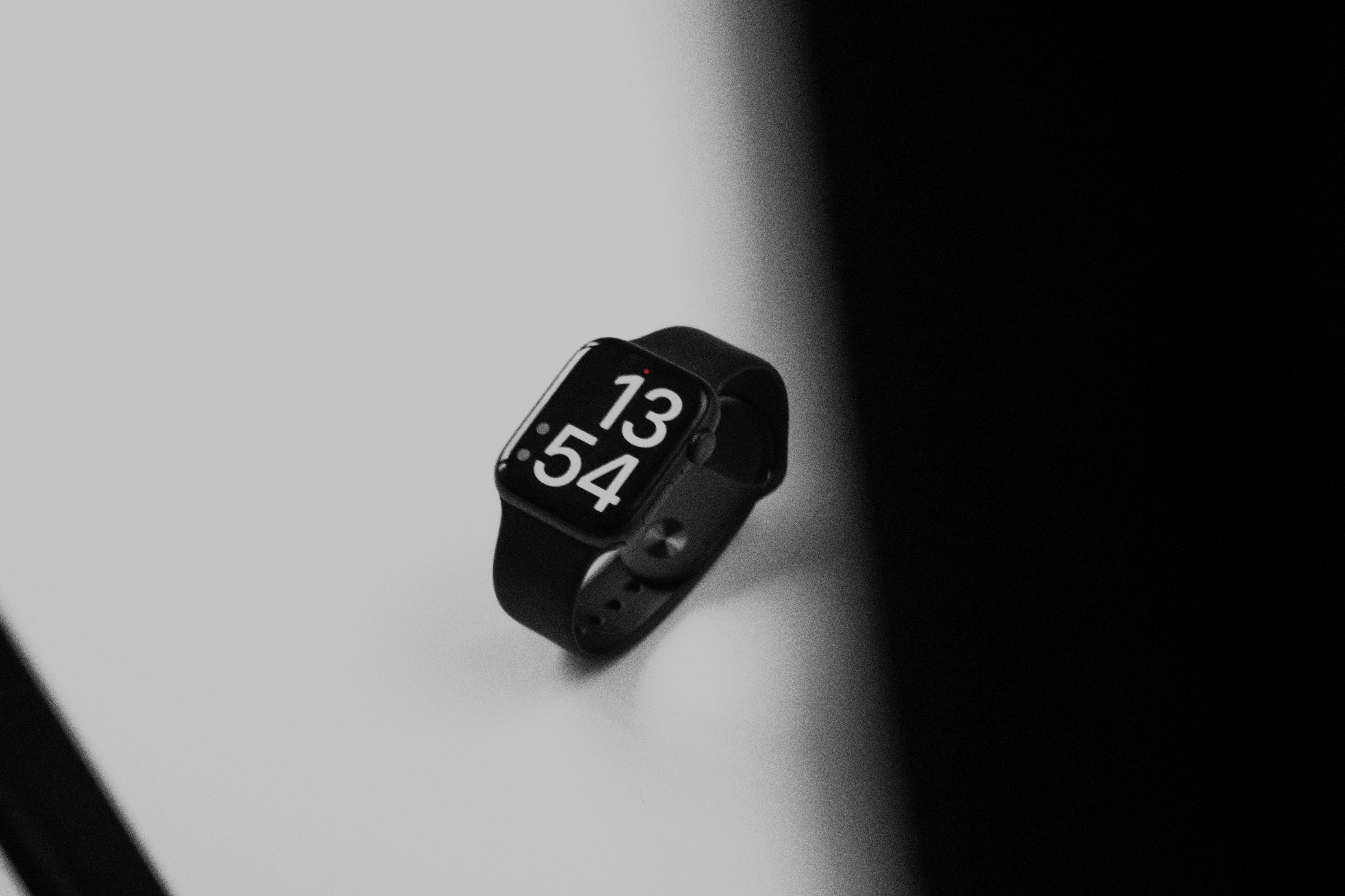 a smart watch sitting on top of a table