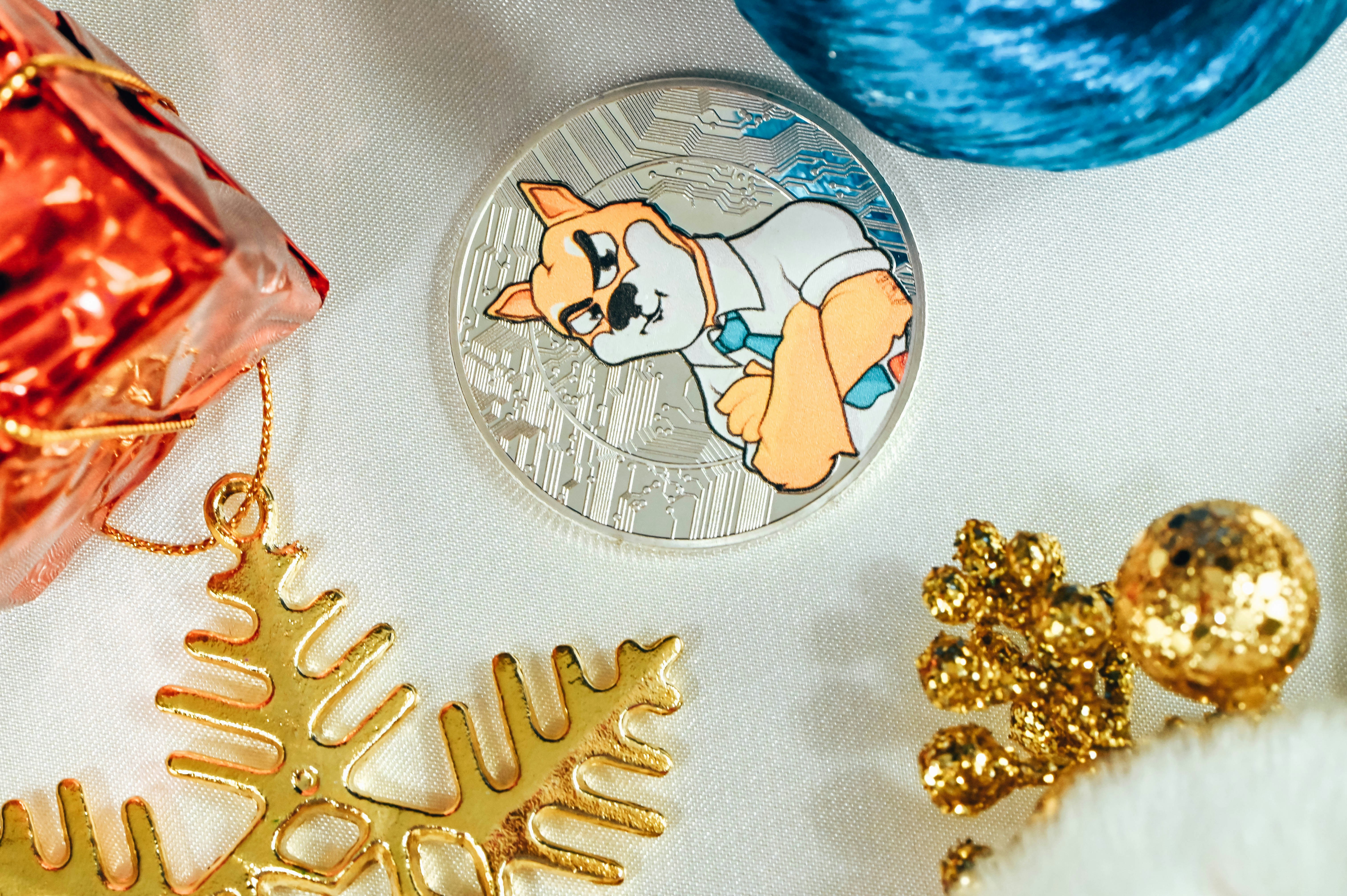 a christmas ornament with a cartoon character on it