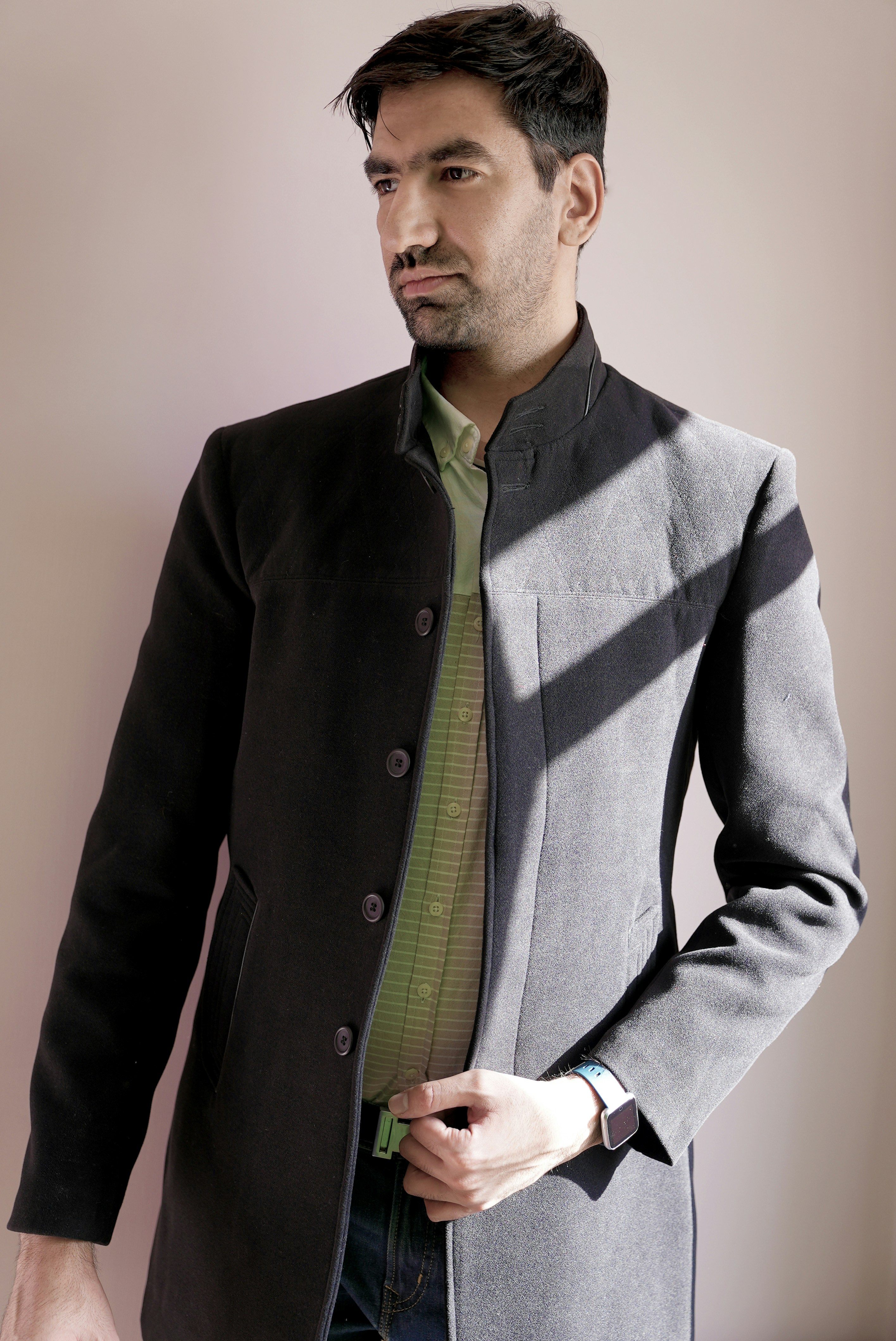 Elegant straight-cut salwar suit with subtle embroidery