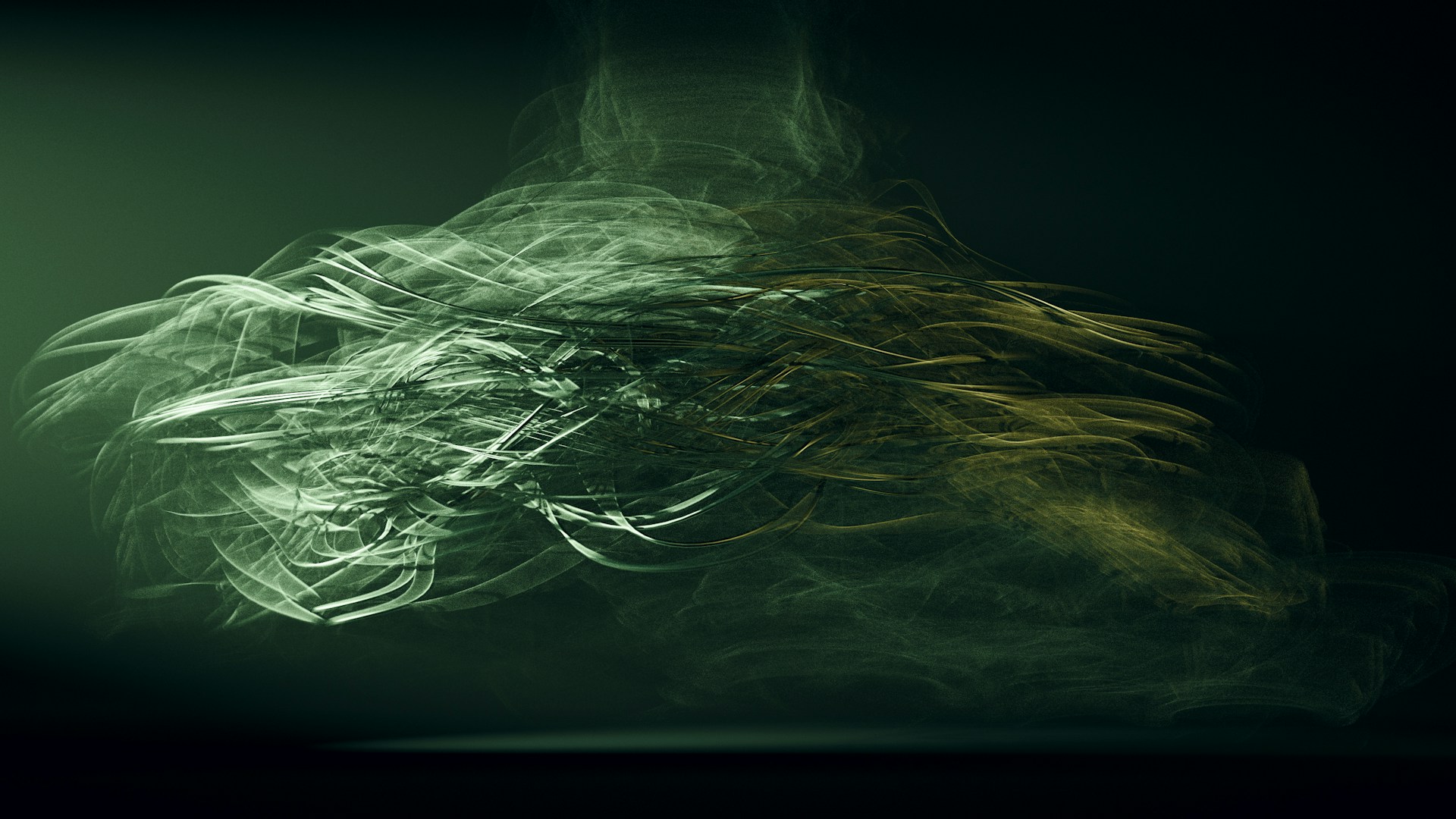 An abstract visualization of chaotic patterns evolving into ordered structures, representing the science of small shifts.