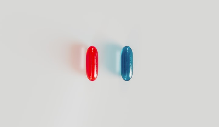 Reality's Mind-Bending Choice: Red Pill or Blue Pill?