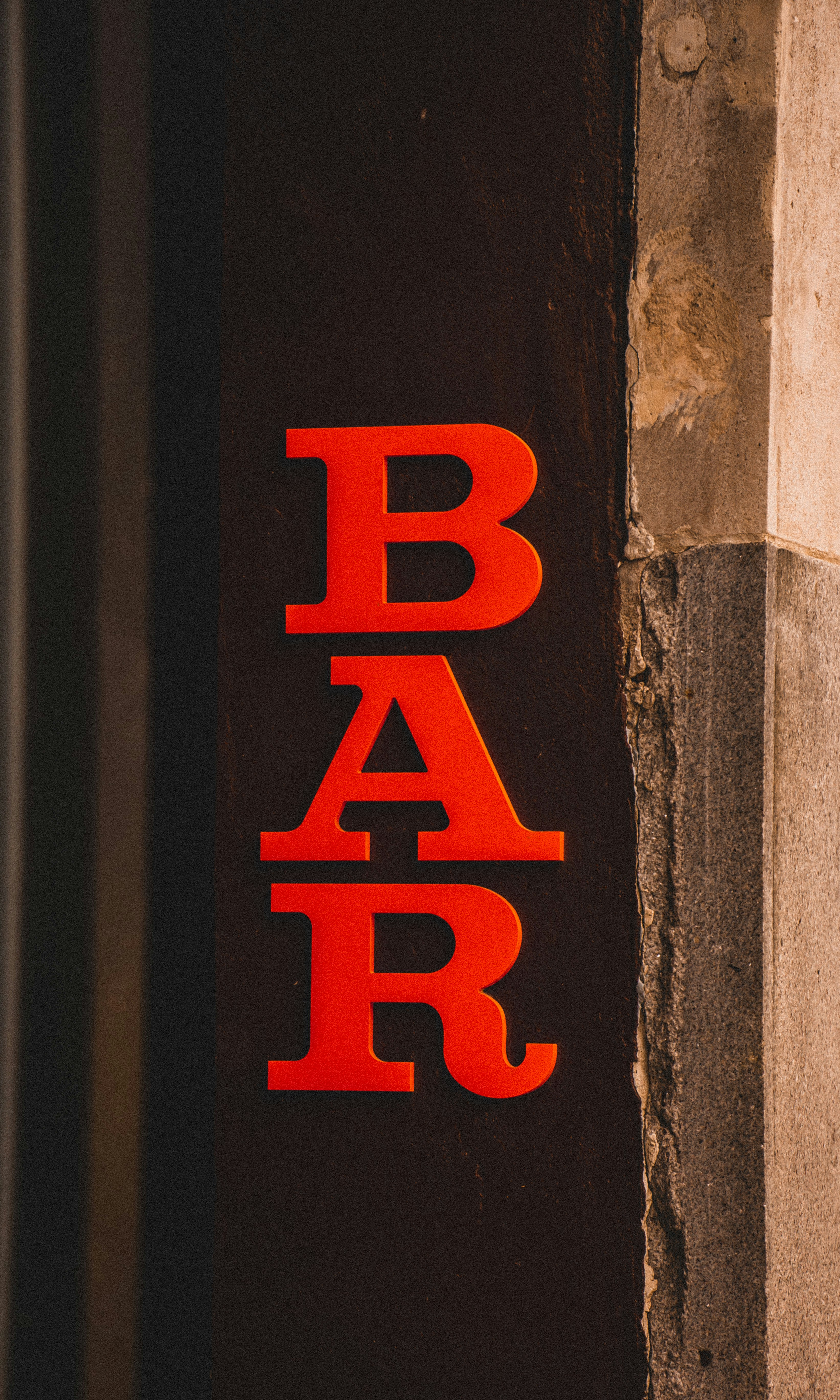 a close up of a sign on a building