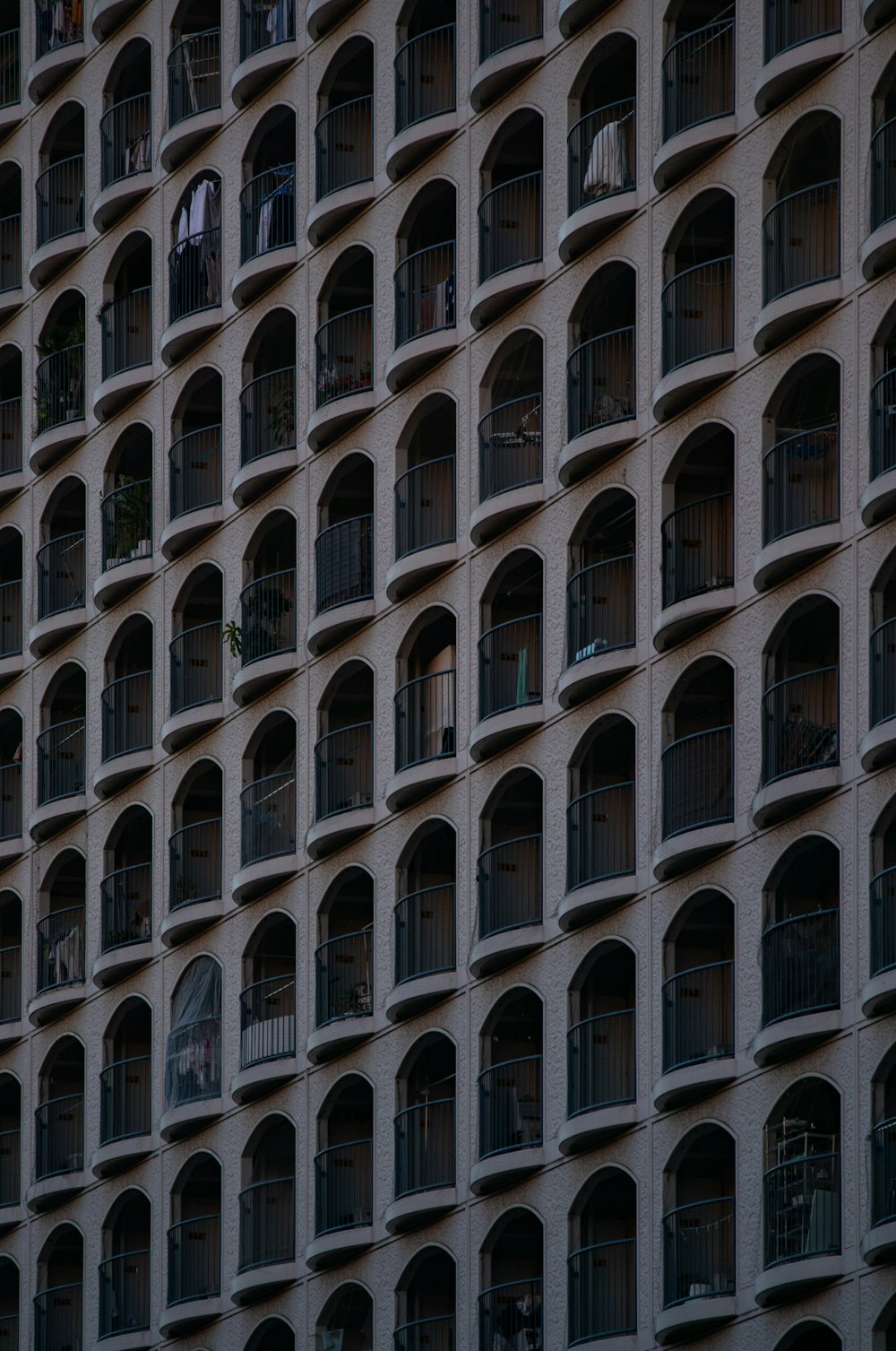 a large building with many windows and balconies