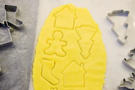 Various cookie shapes made with one cutter, showcasing versatility and creativity.