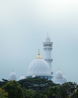 a large white building with a white dome on top of it
