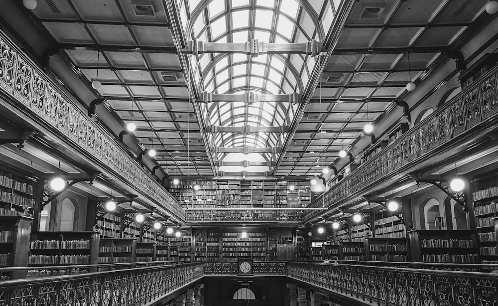 a large library filled with lots of books