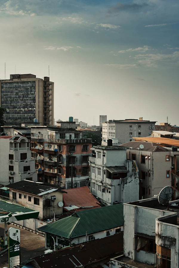 Lagos skyline i Nigeria