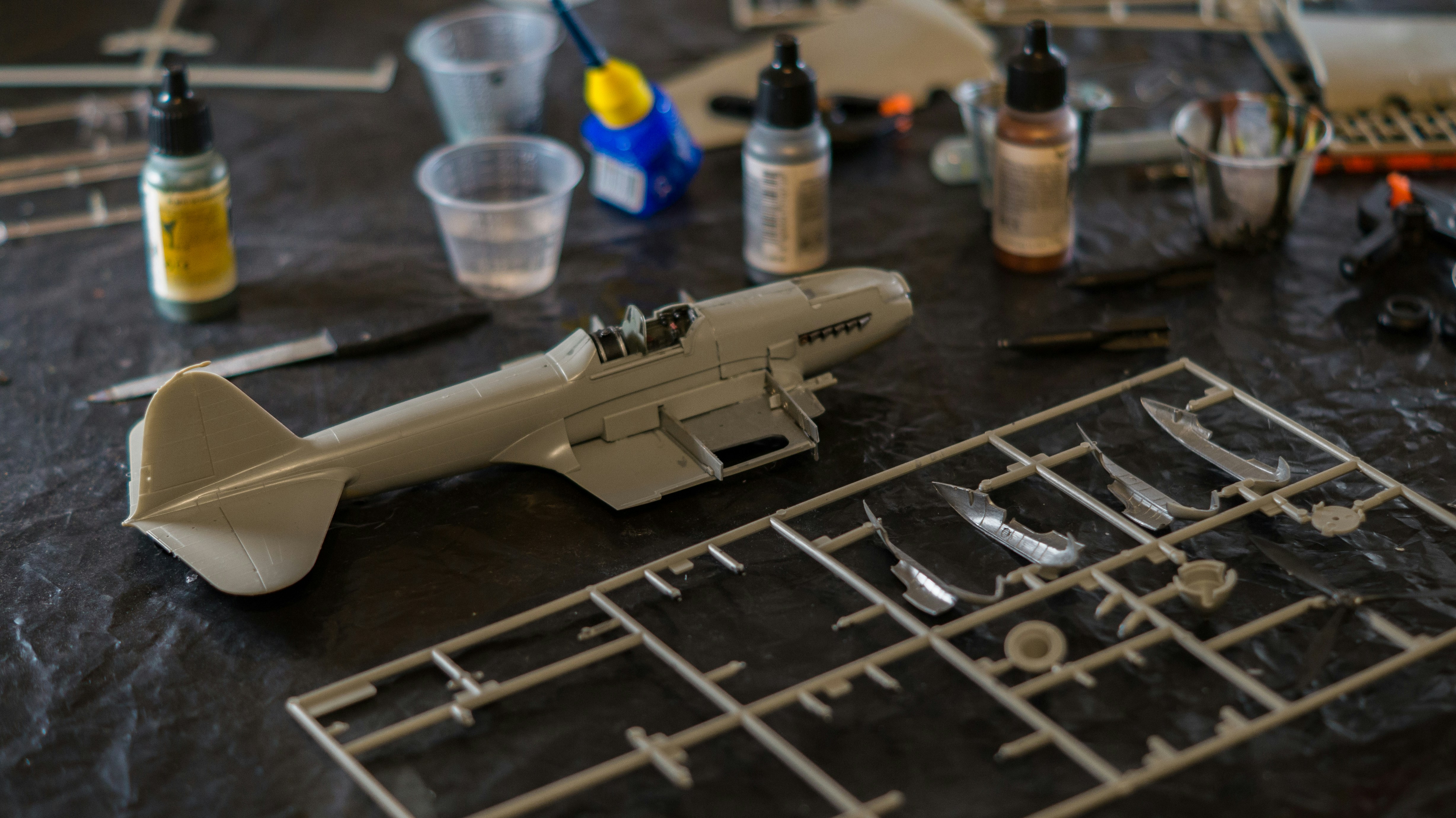 a model of a space ship sitting on top of a table