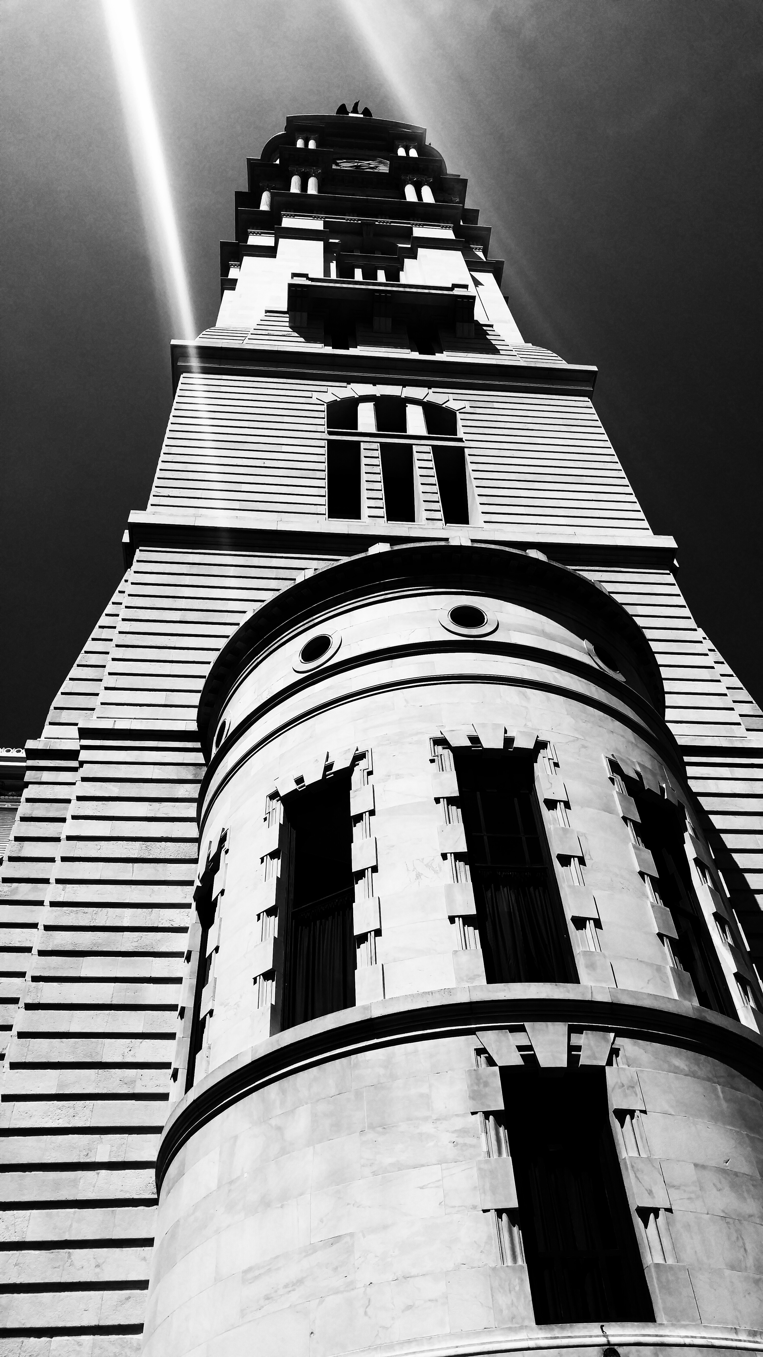 a very tall building with lots of windows