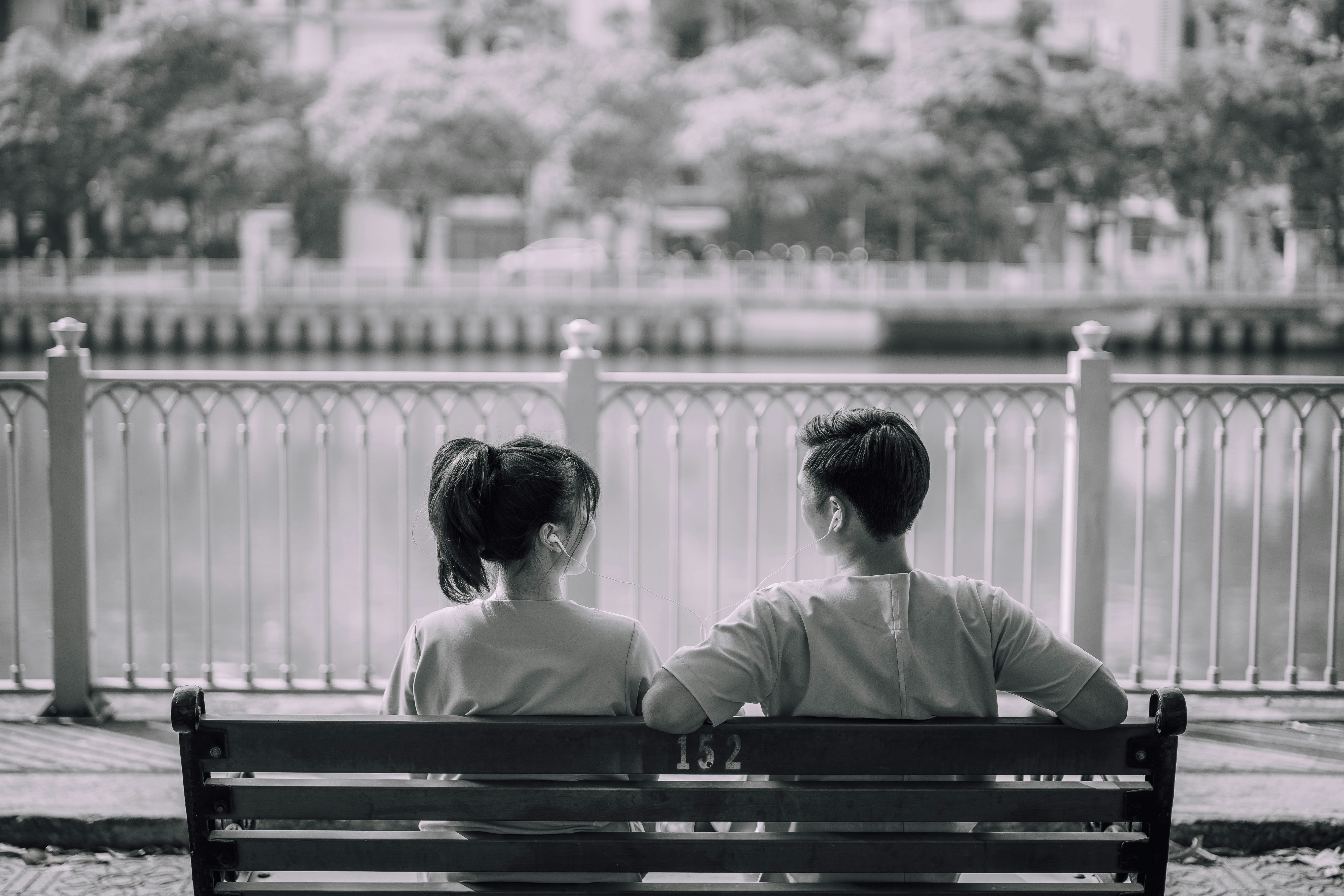 Couple on bench
