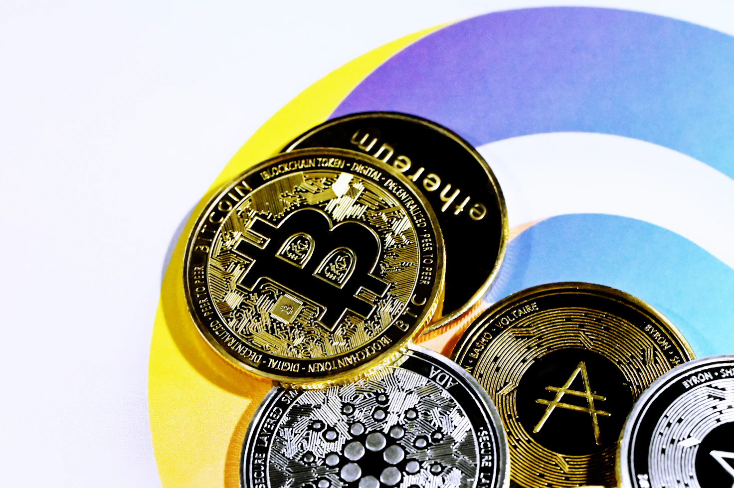 Cryptocurrency market charts and digital asset growth