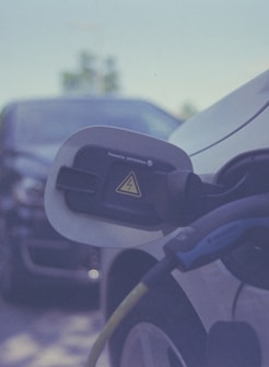 a close up of a car's fuel pump