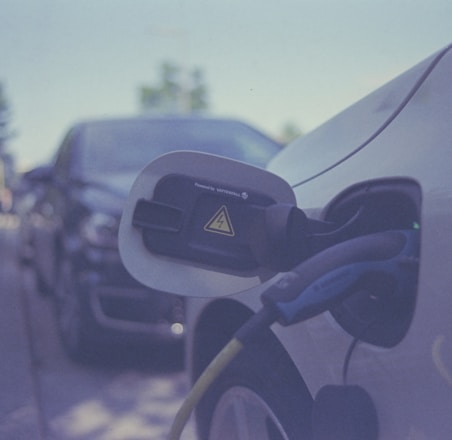 a close up of a car's fuel pump