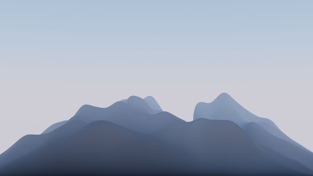 a group of mountains that are in the sky