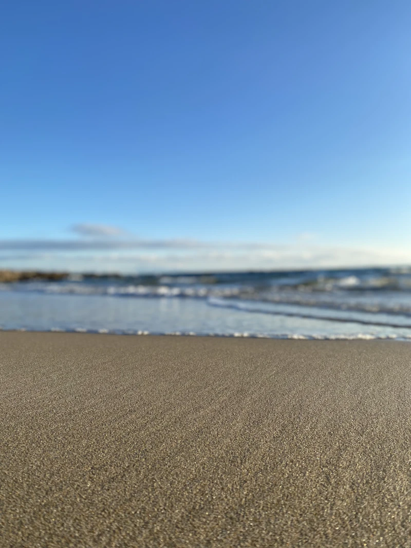 Ilıca thermal beach morning