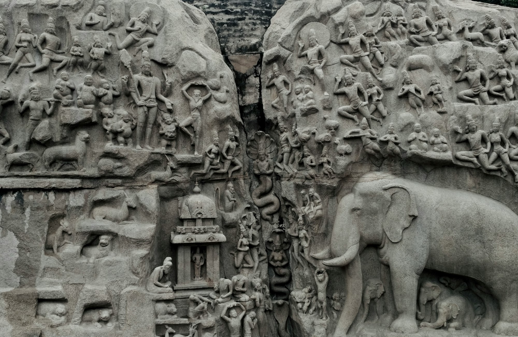 Artful carvings by the Pallavas