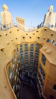 a view of a building from the top of it