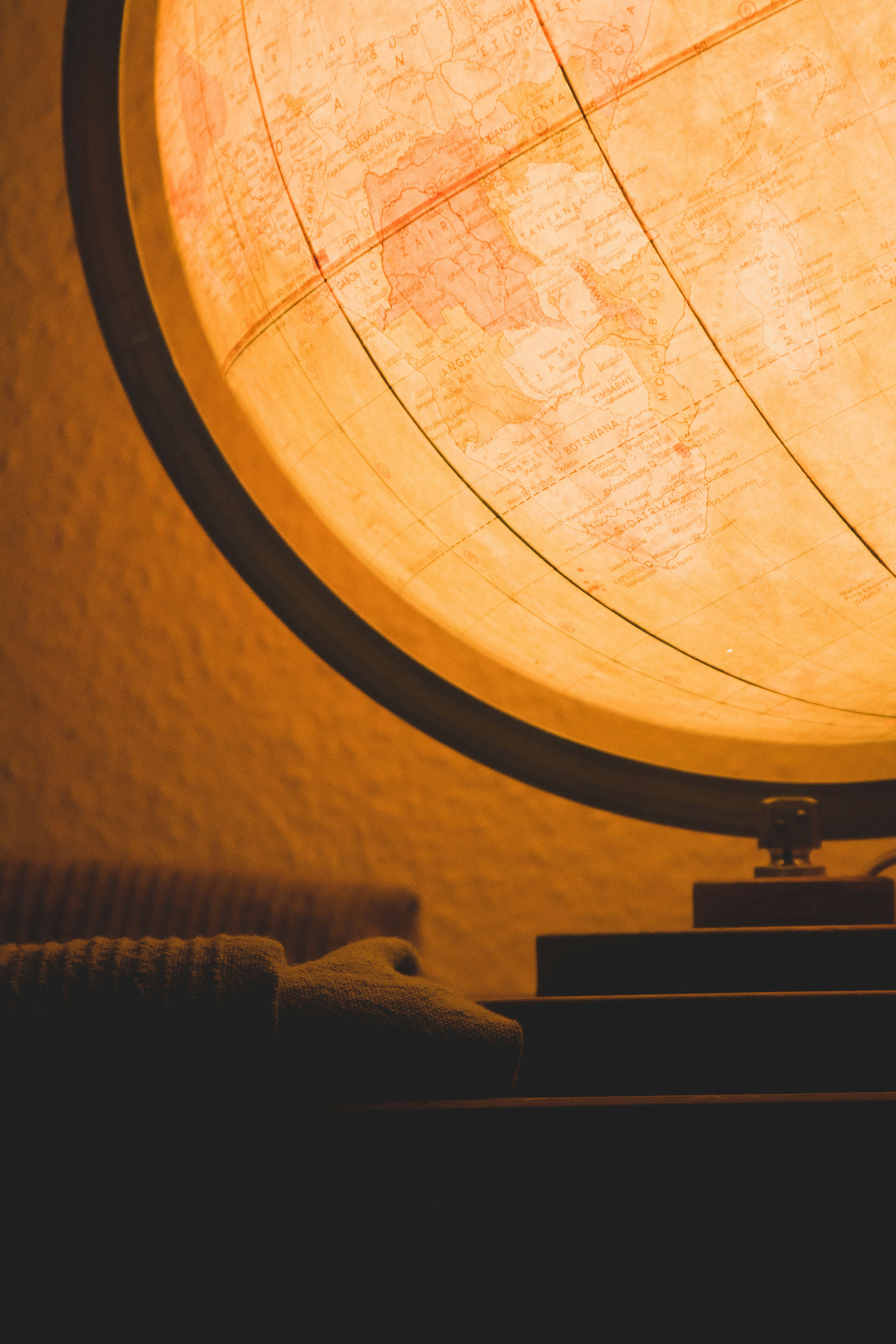 A dark-themed, stylized map of a city area.