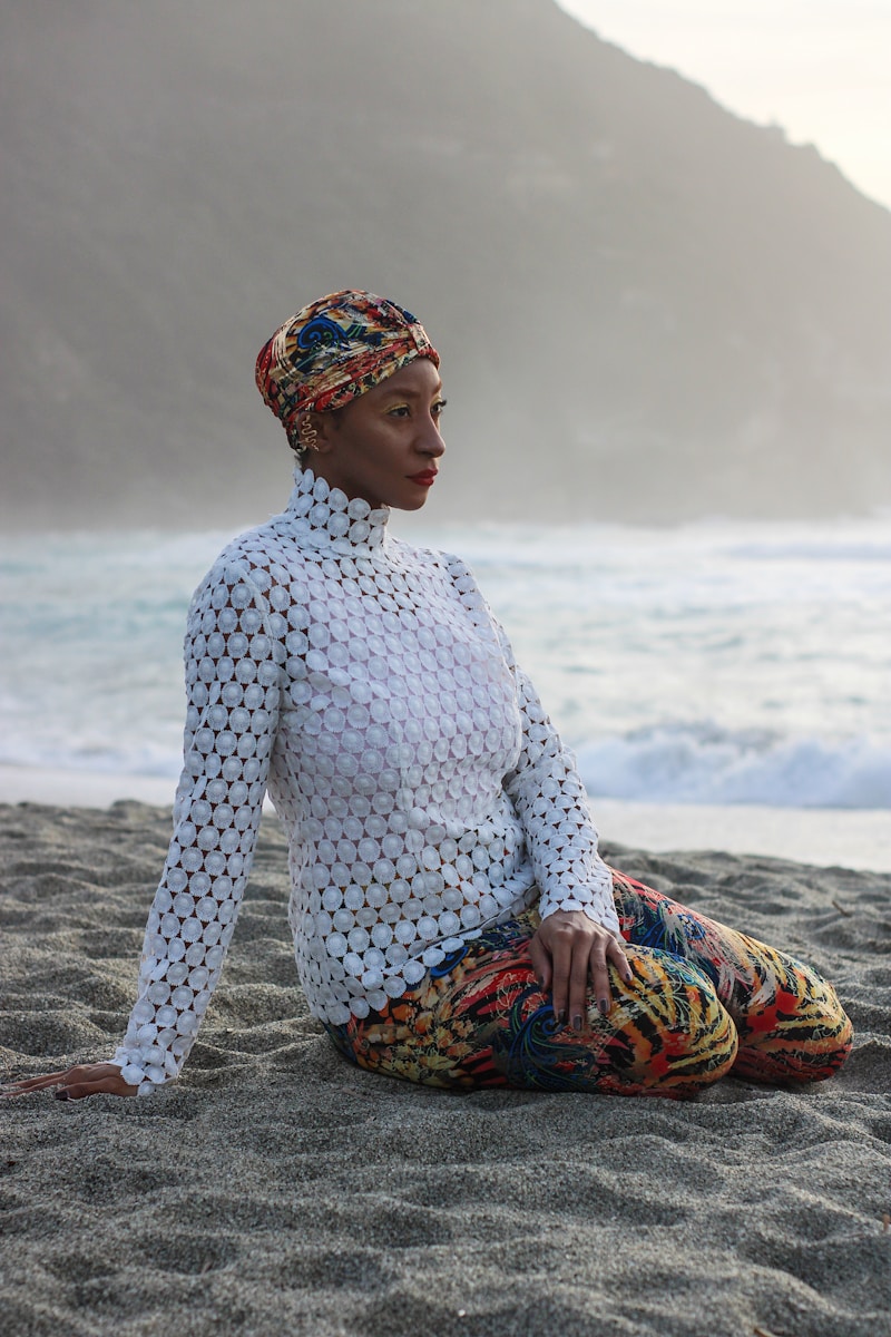Woman at peace in nature