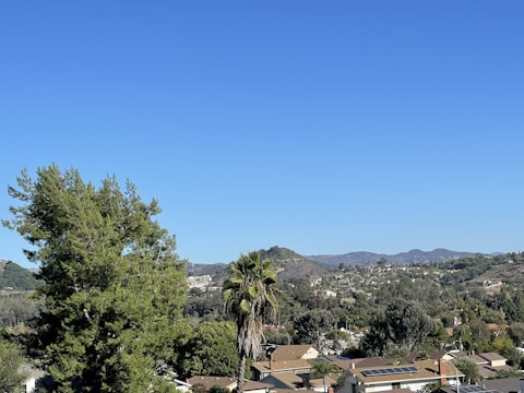 A scenic view of a residential land plot in Sabya with clear skies.