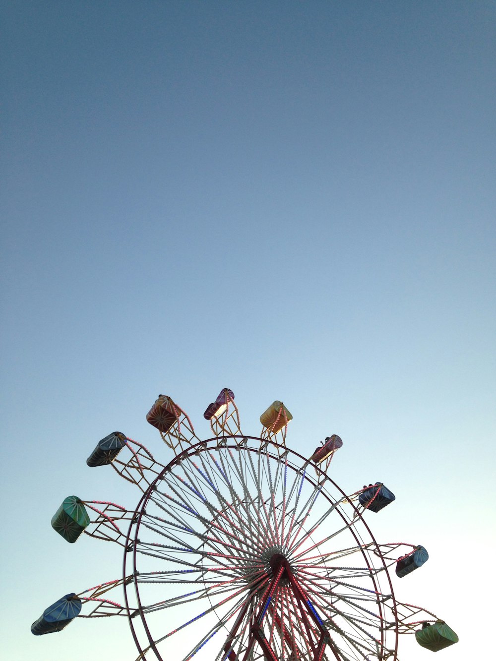 a ferris wheel in the middle of a park