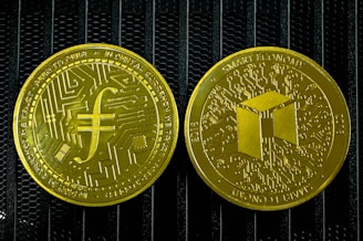 a close up of a coin with a chinese symbol on it