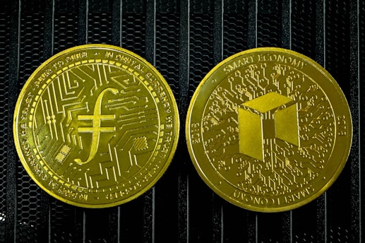a close up of a coin with a chinese symbol on it