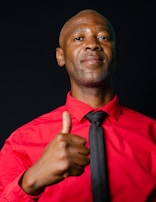 A satisfied customer giving a thumbs up after installation.