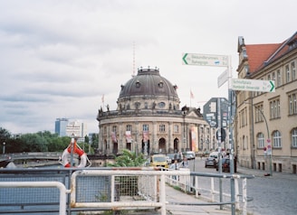 a large building with a dome on top of it