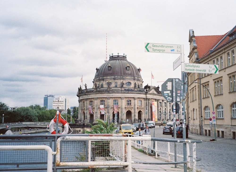 a large building with a dome on top of it