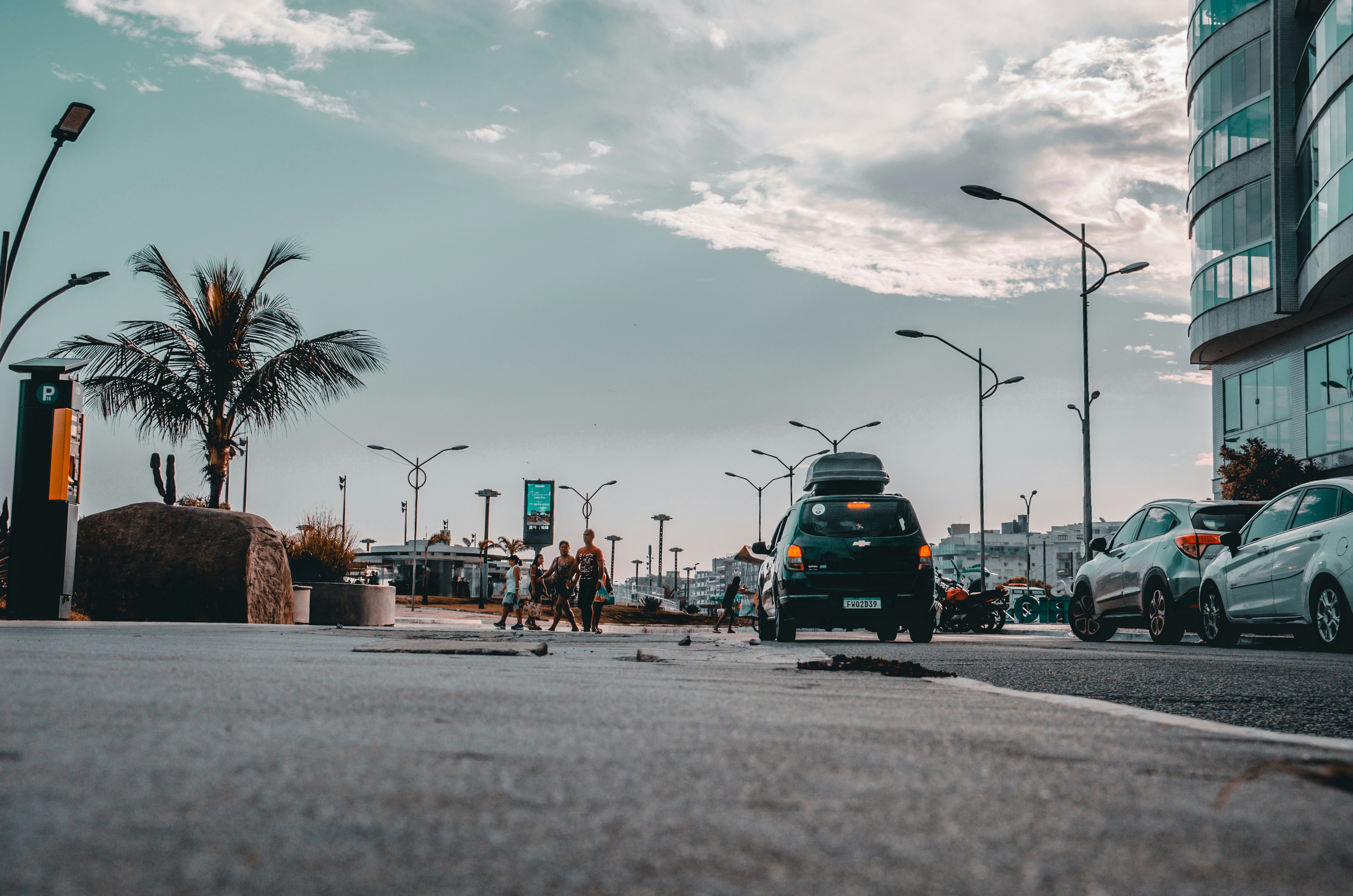a car that is sitting in the street