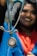 a woman holding a stethoscope up to her face