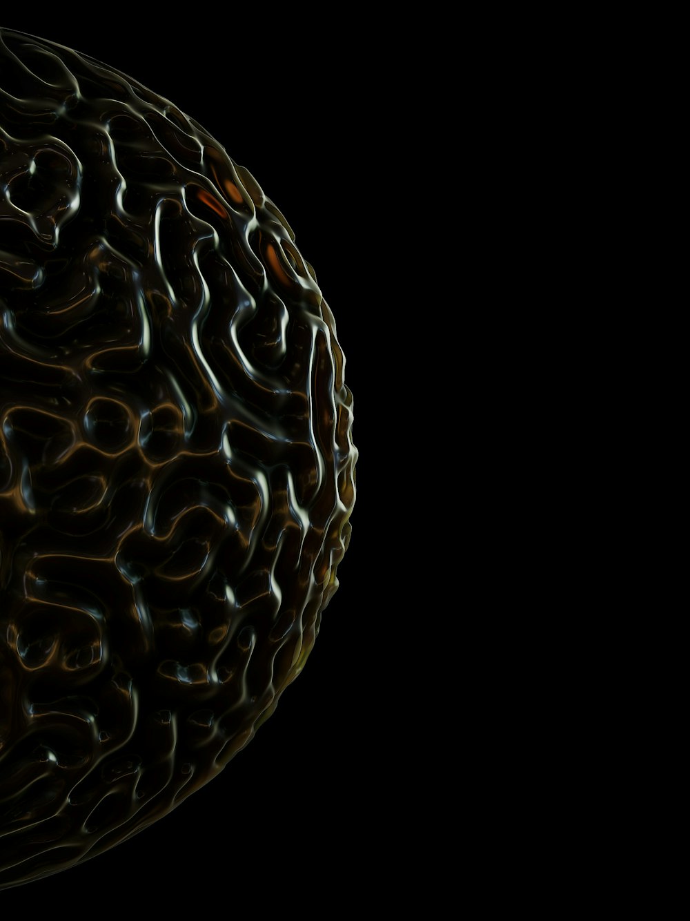 Una imagen generada por computadora de un objeto negro