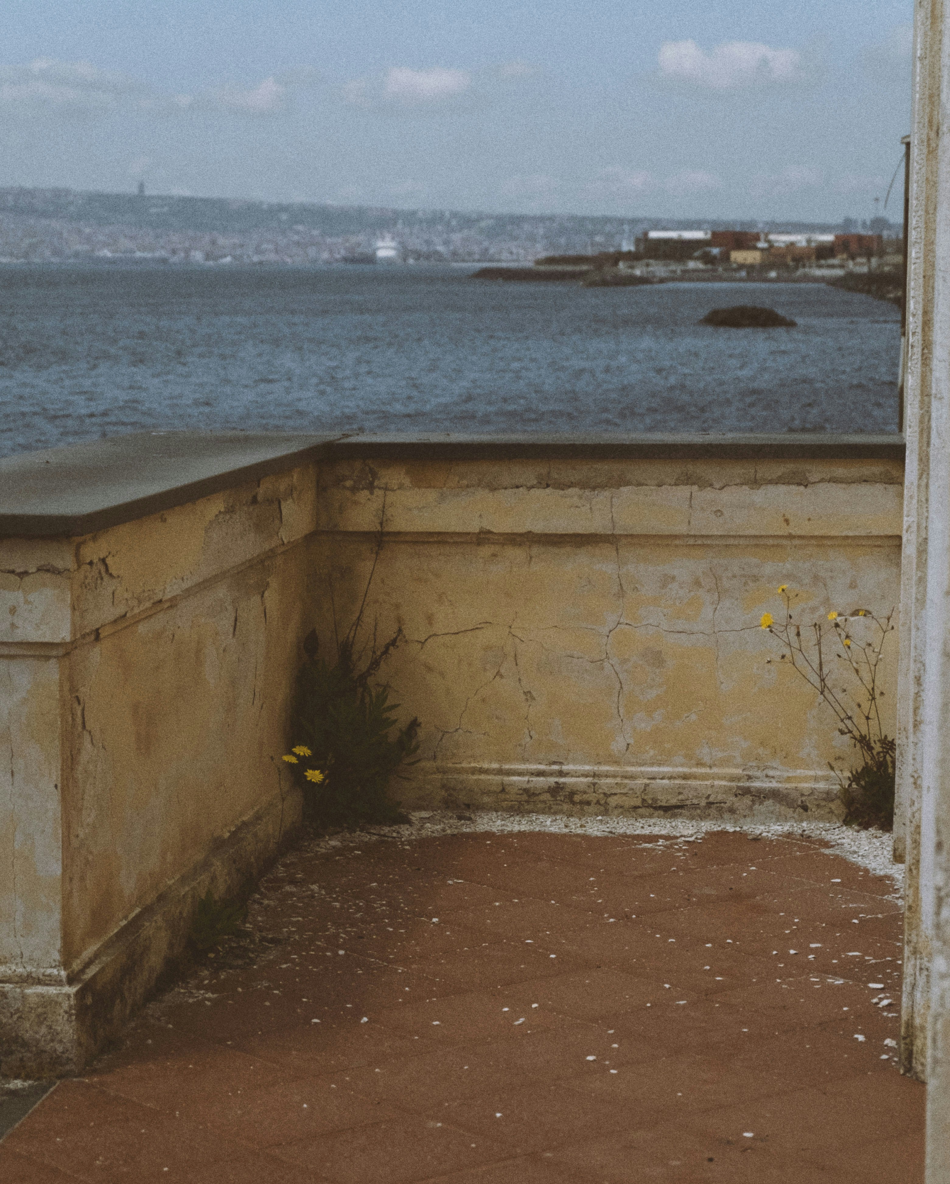 a view of a body of water from a balcony