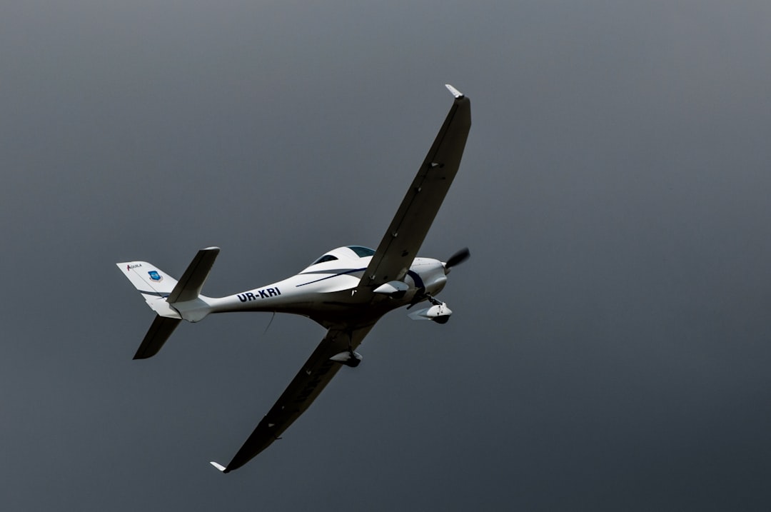 a small airplane flying through a cloudy sky, All you need is speed and hight