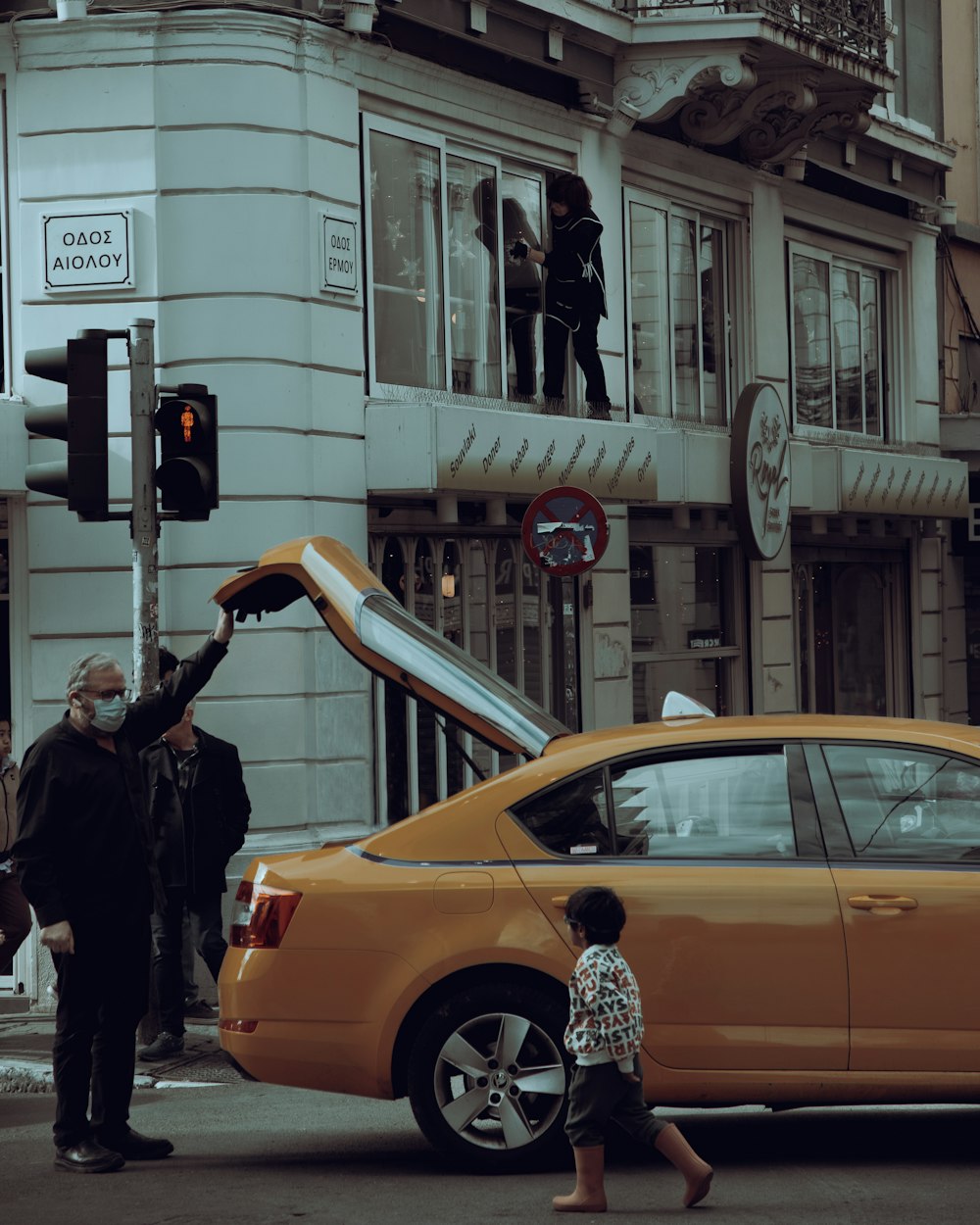 a car that is sitting on the side of the road