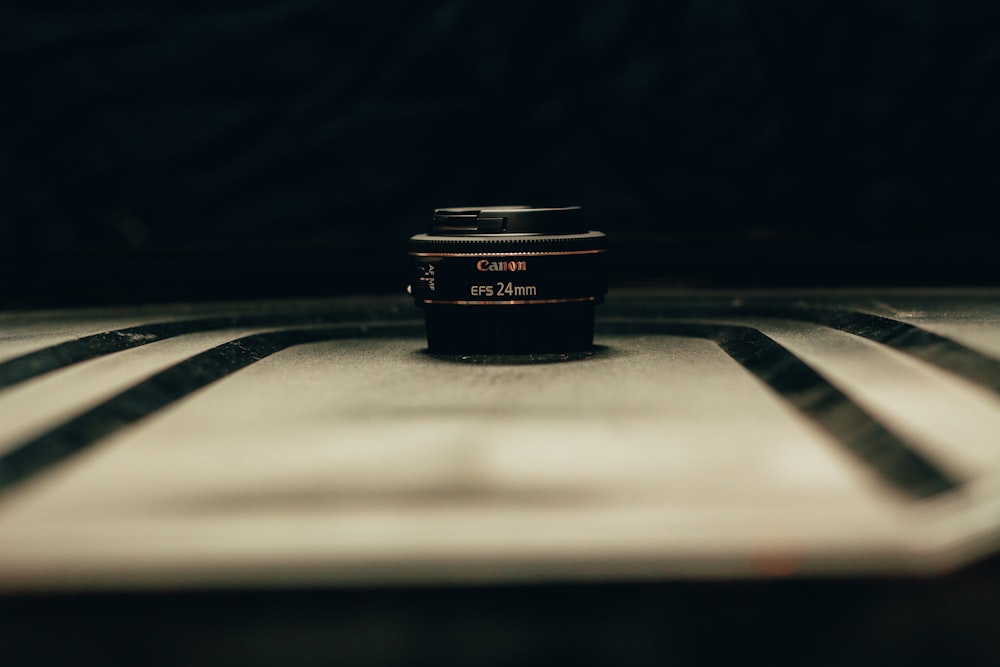 a coffee cup sitting on top of a table