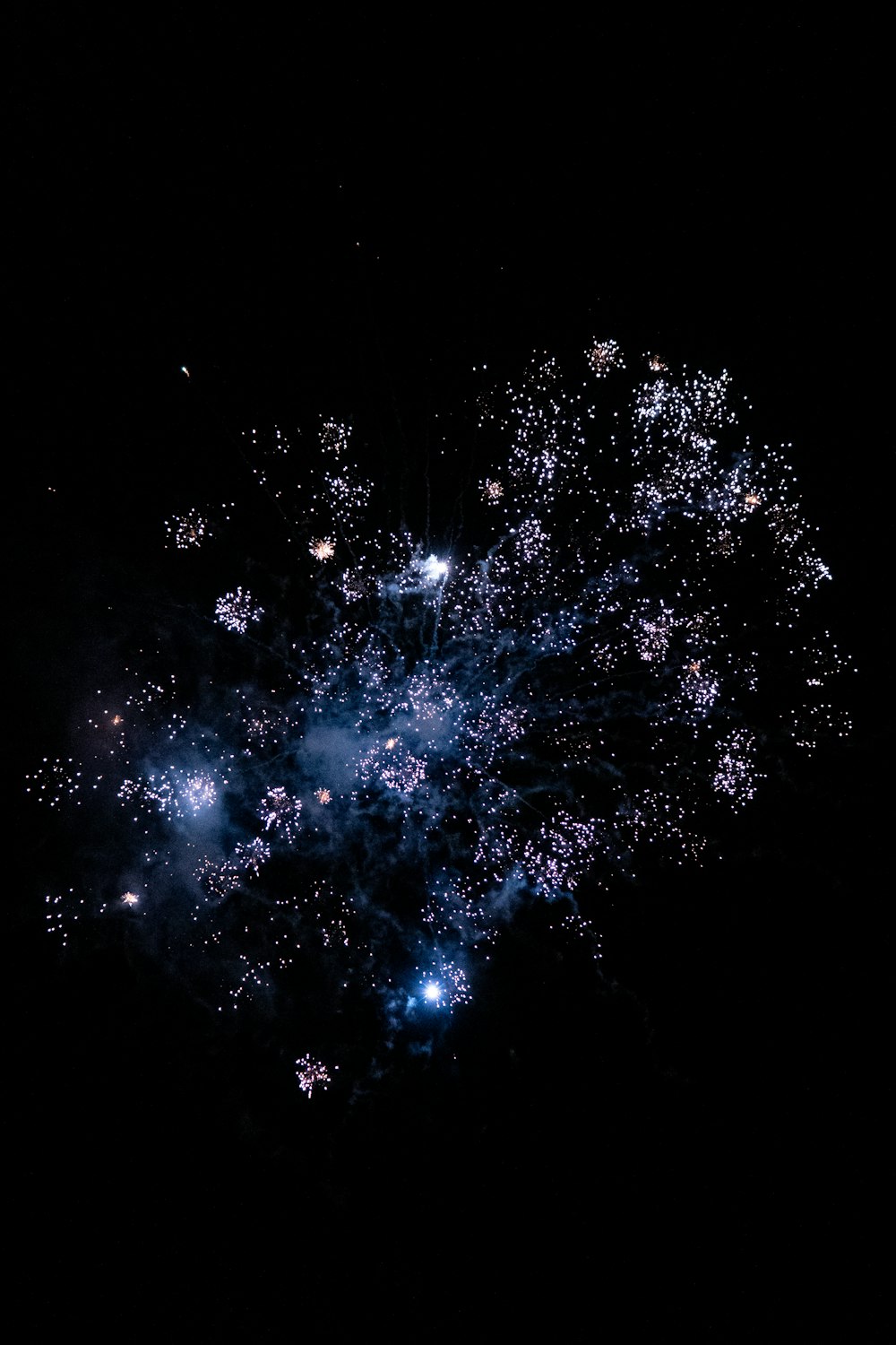 a bunch of fireworks are lit up in the night sky