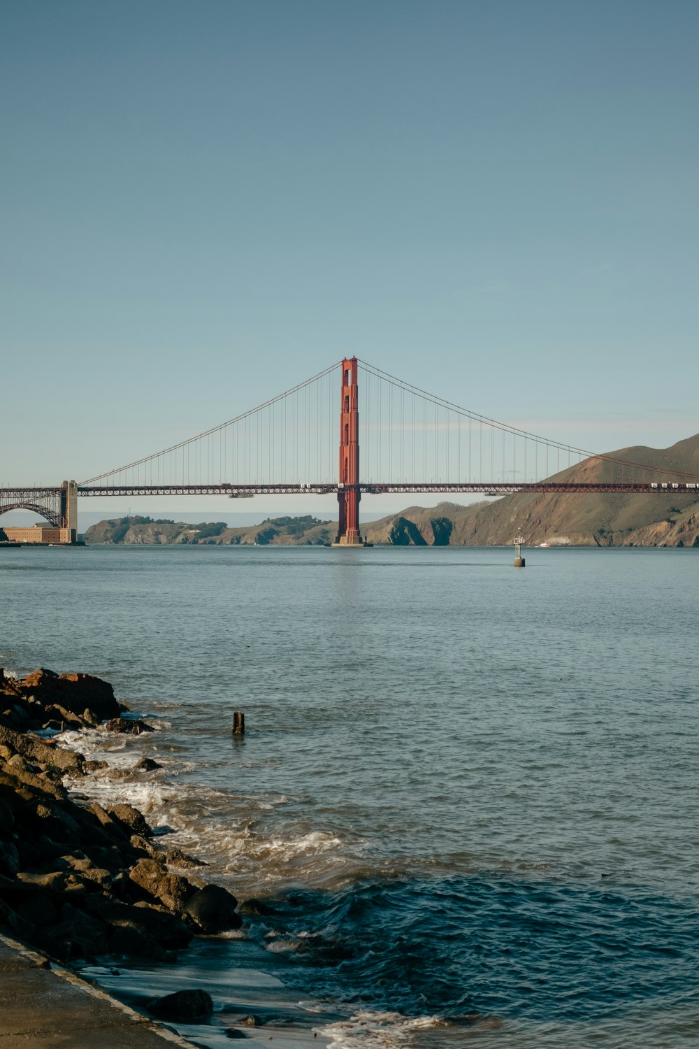 a large bridge over a large body of water