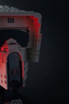 Close-up of a detailed Lego architecture set showcasing intricate designs.