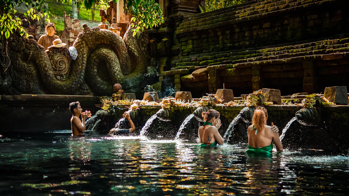 Tirta Empul Holy Water Melukat Cleansing Ceremony