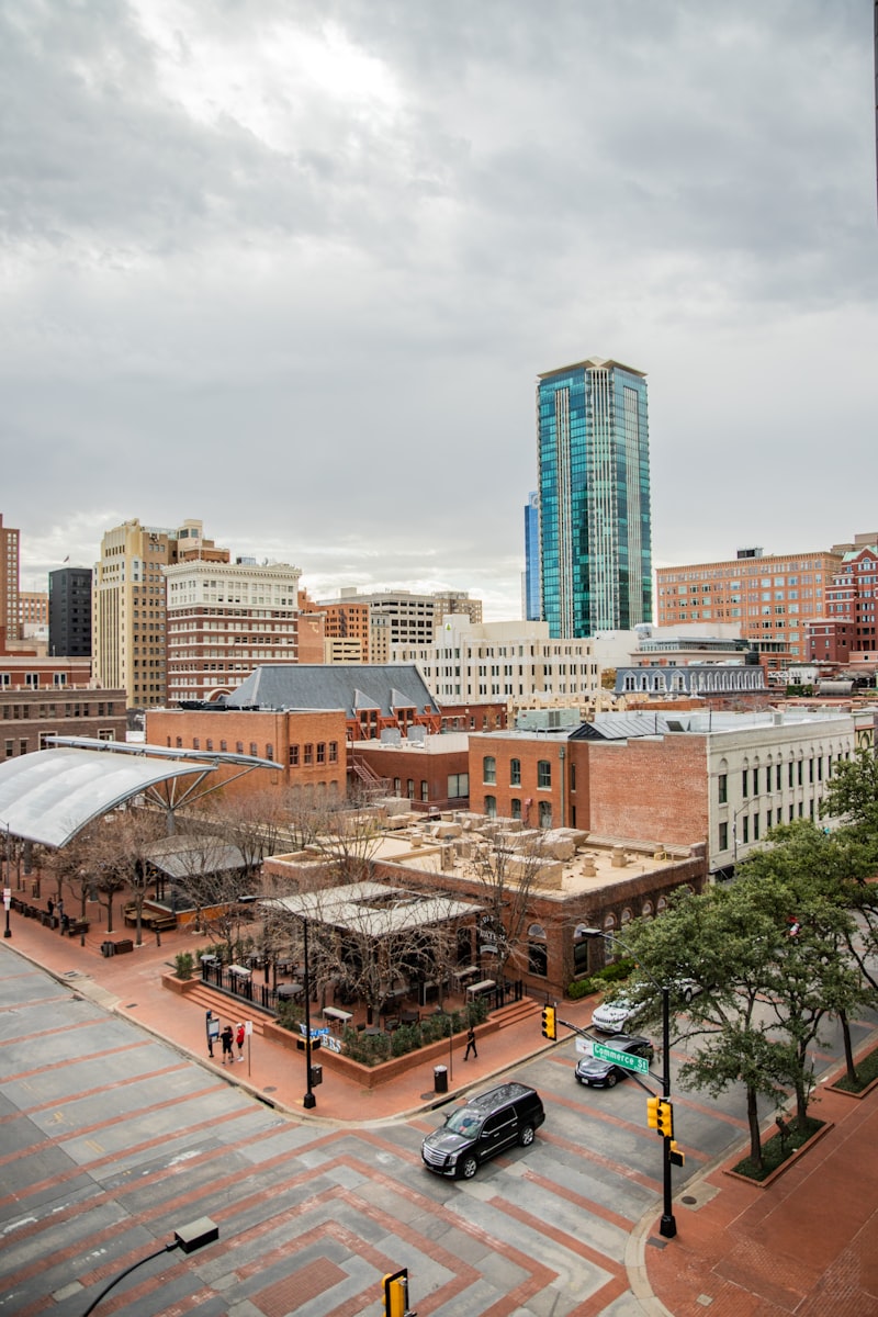 Fort Worth downtown skyline and Sundance Square