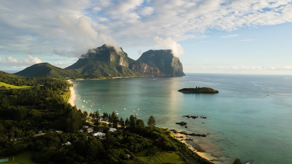 view of Lord Howe Island in New South Wales
