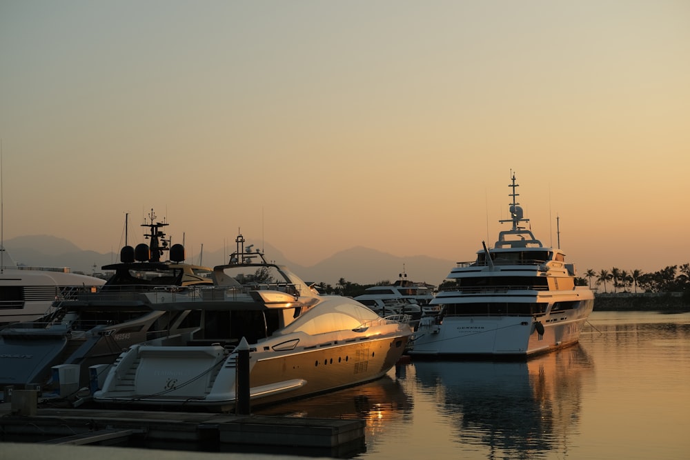 a bunch of boats that are sitting in the water