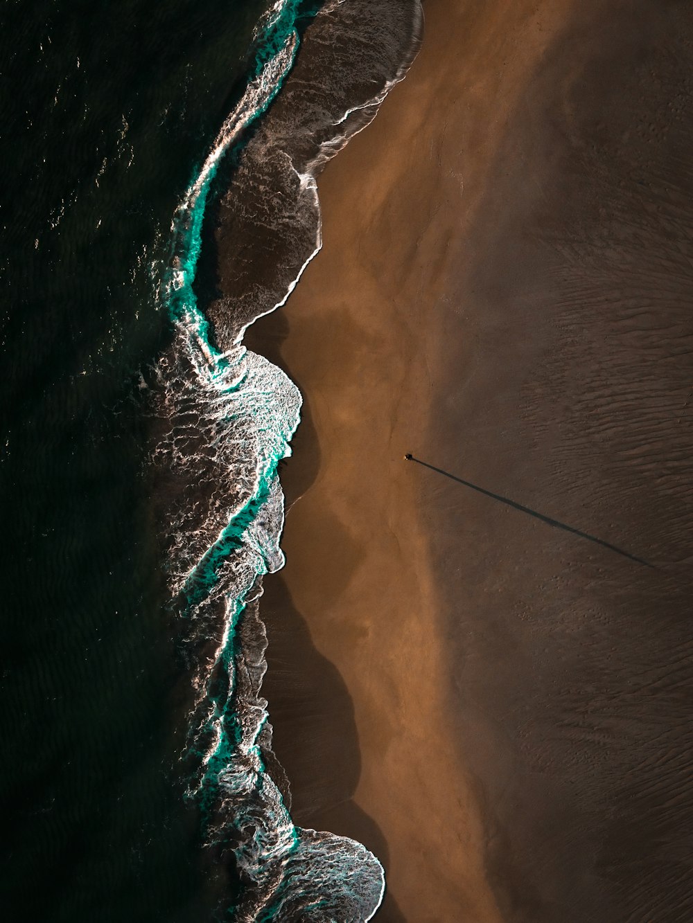 a person on a surfboard in the water