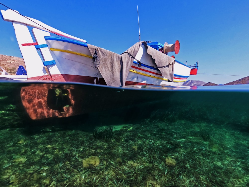 a boat that is floating in the water