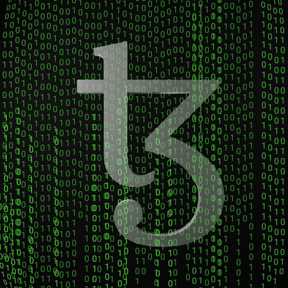 un fondo verde y negro con números y el número cinco