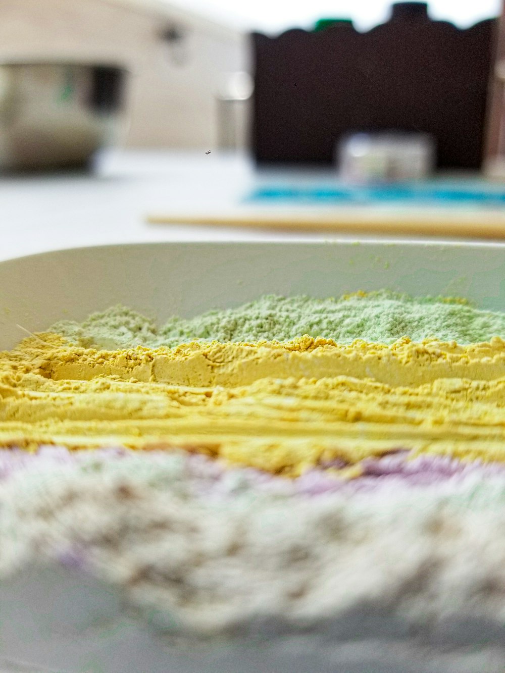 a close up of a plate of food on a table