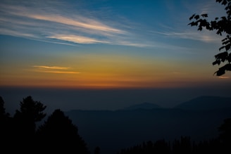An enchanting view of a mystical sunset.