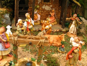 Bright and engaging animated Bible story scene with children and animals.